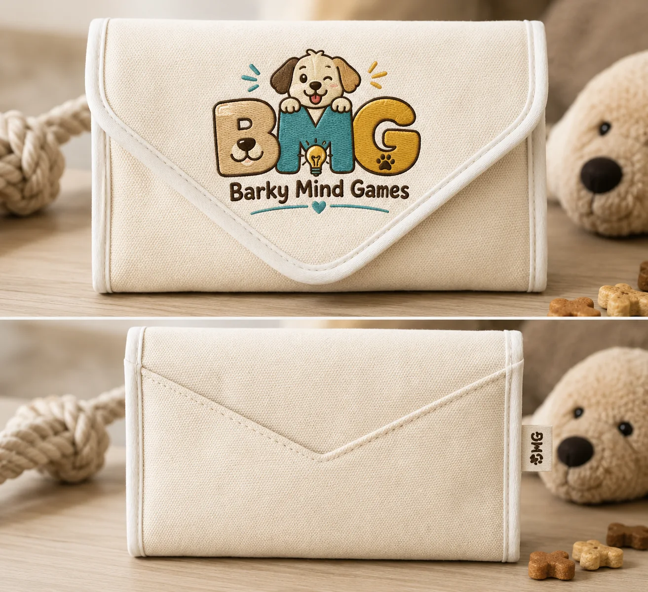 Barky Mind Games fabric-based dog enrichment puzzle game from the growing BMG game range